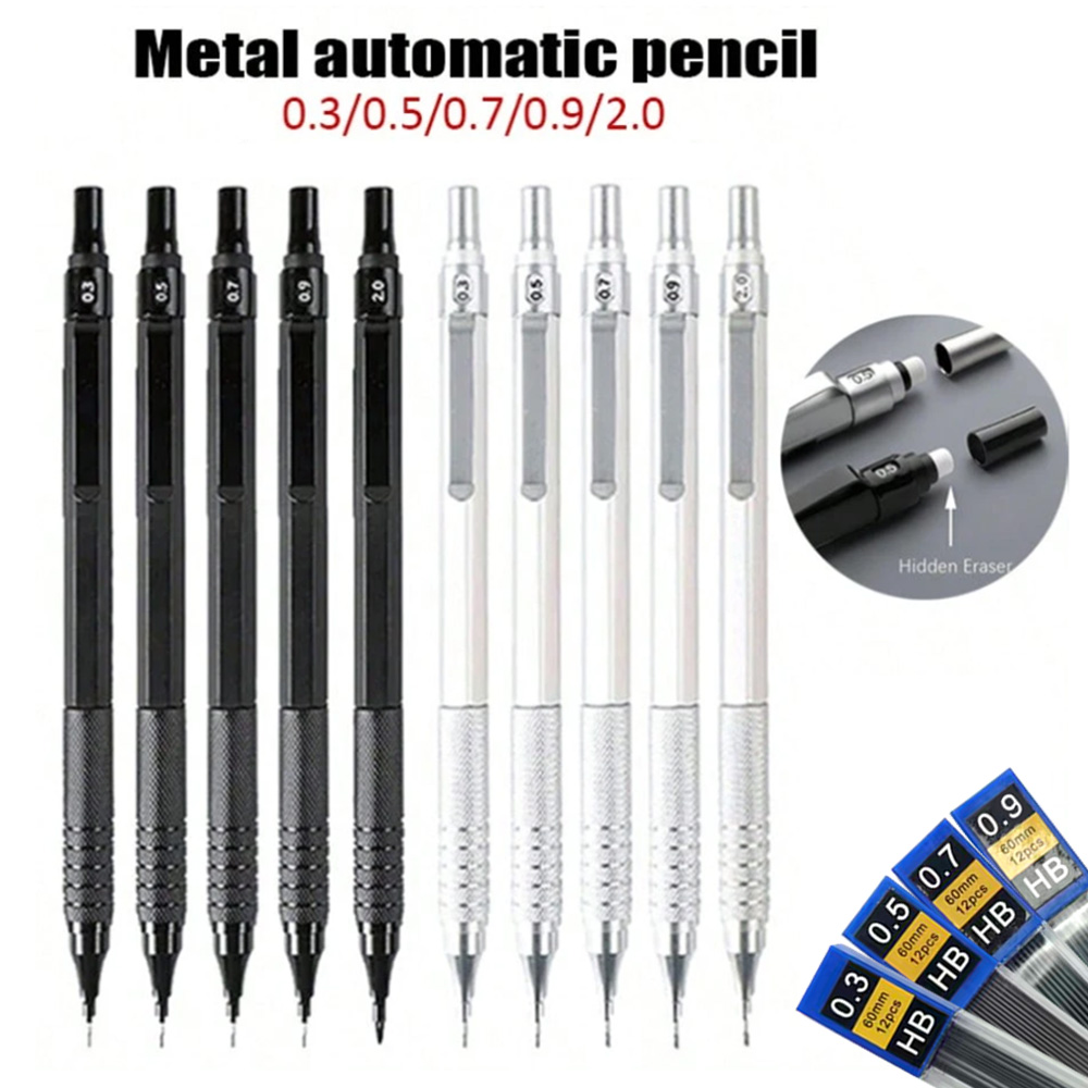 Mechanical Pencil 0.3 - Tamamen Metal Düşük Merkezli Mekanik Kurşun
