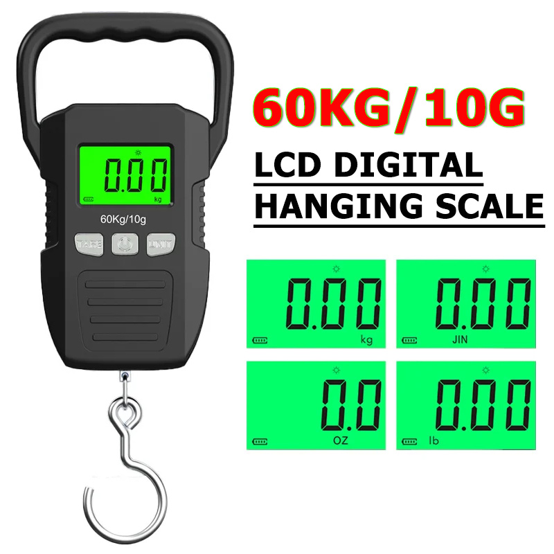 Tape Dispenser Weighted - 60 kg/10g LCD Dijital Asılı Ölçek