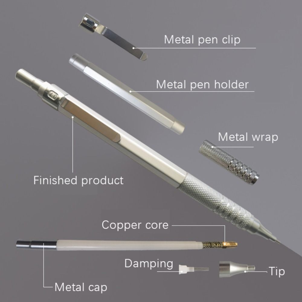 Mechanical Pencil 0.3 - Yaratıcı Metal Mekanik Kalem Kırtasiye Düşük