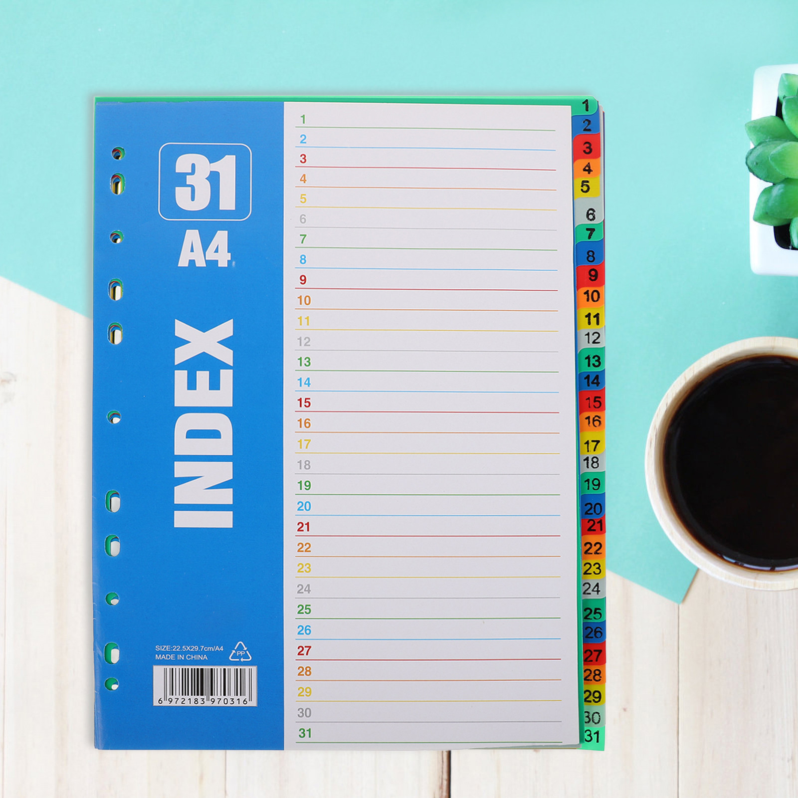 Binder A4 Lever - 1 Set A4 11 Delikli Sayı