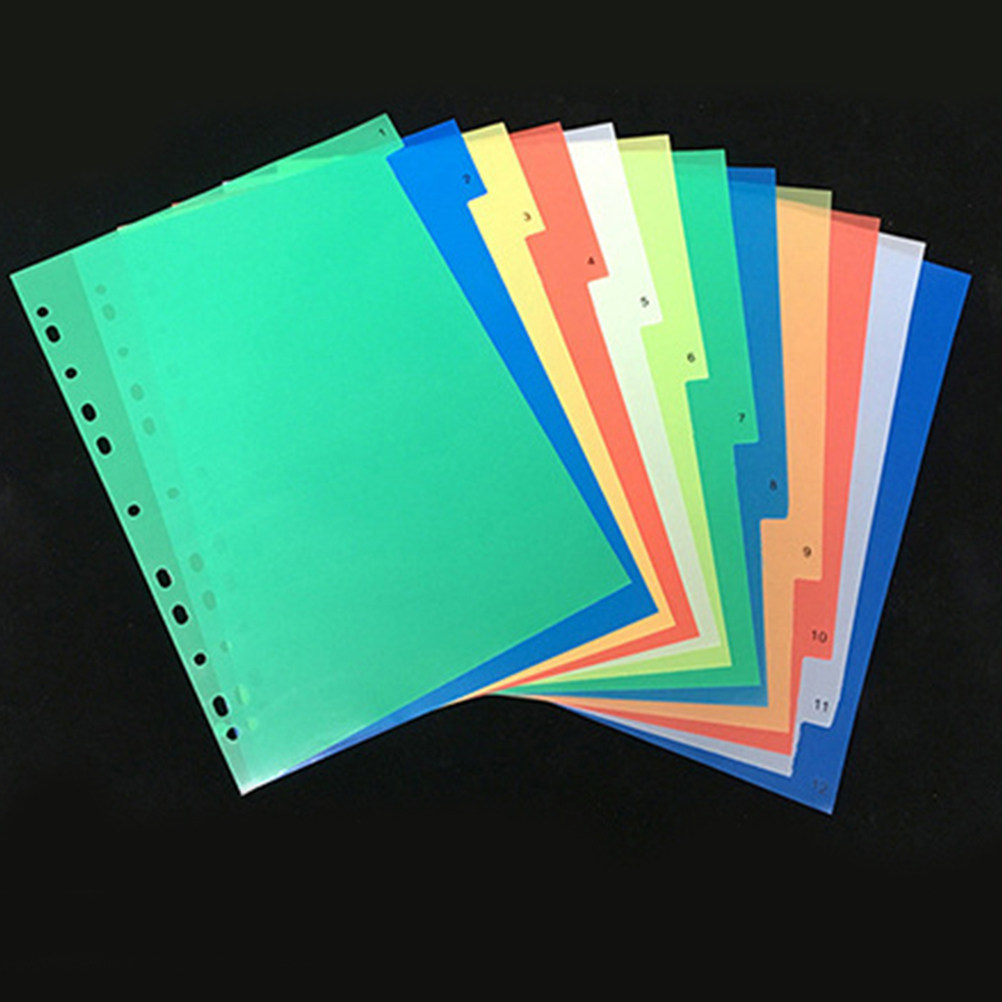 Tab Divider A4 - 40 Adet A4 Parlak Renkli Dizin