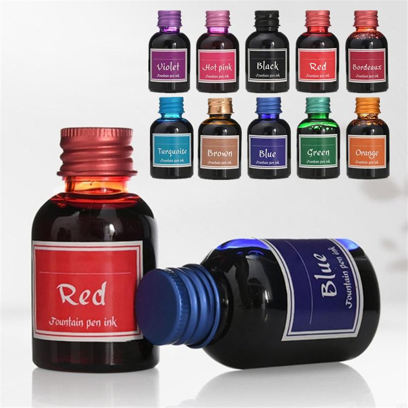 Fountain Pen Bottled Ink - 10 renk 1 şişe saf renkli