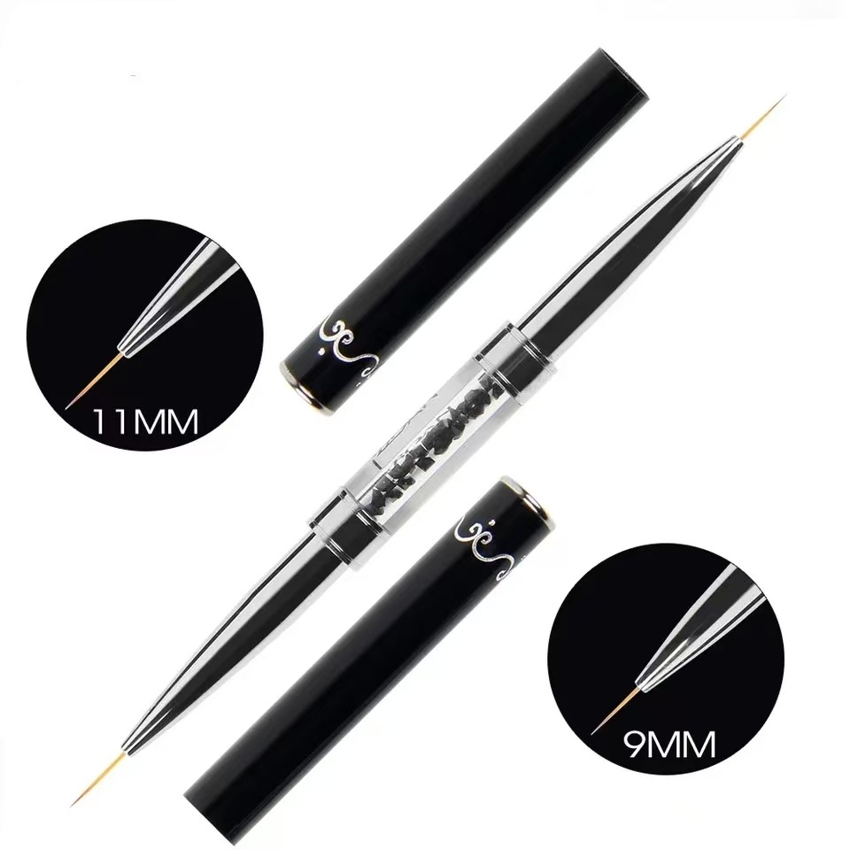 Correction Pen Fine - Çift uçlu Siyah Metal Saplı Nail