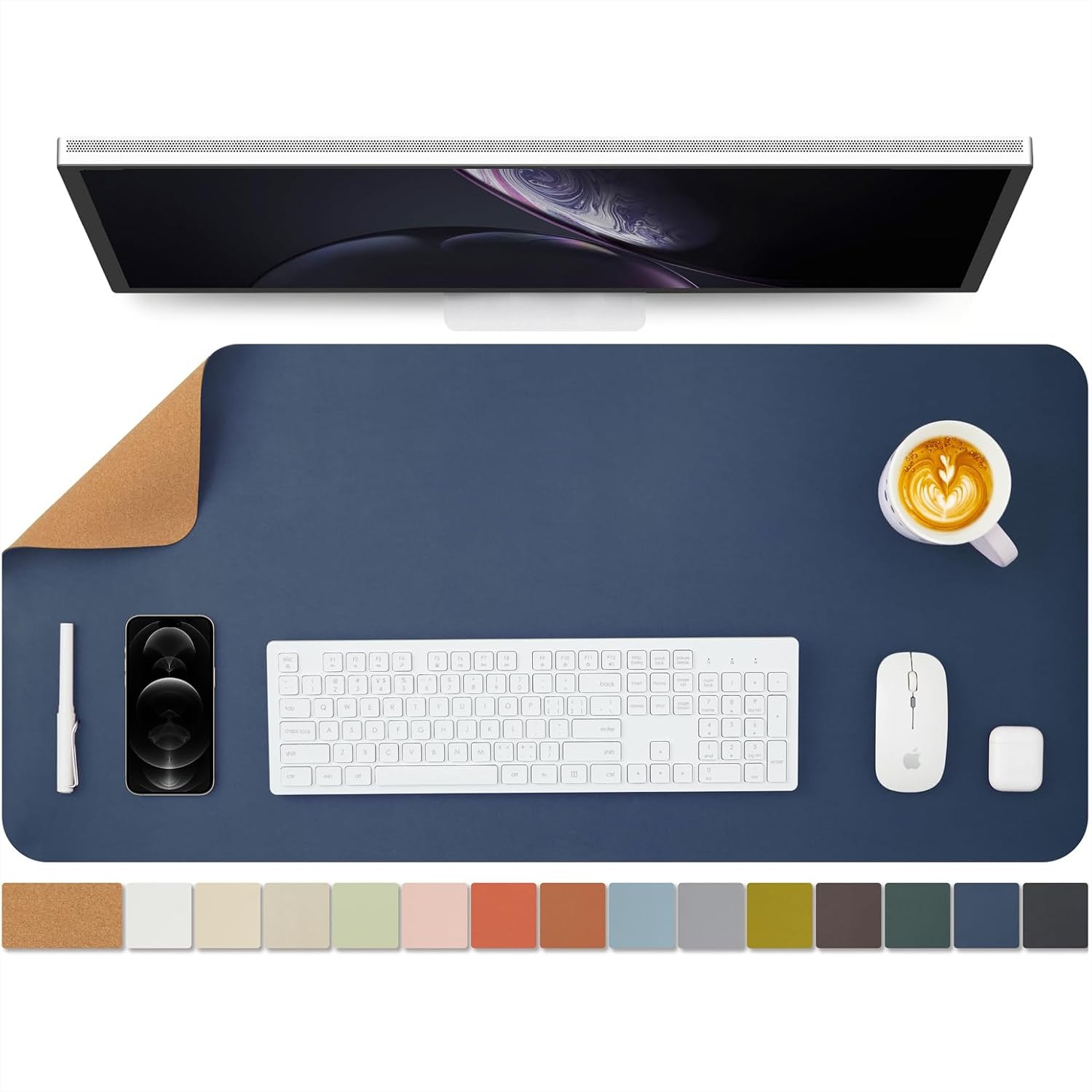 Leather Desk Pad - Mantar Masa Örtüsü, Ofis ve Ev