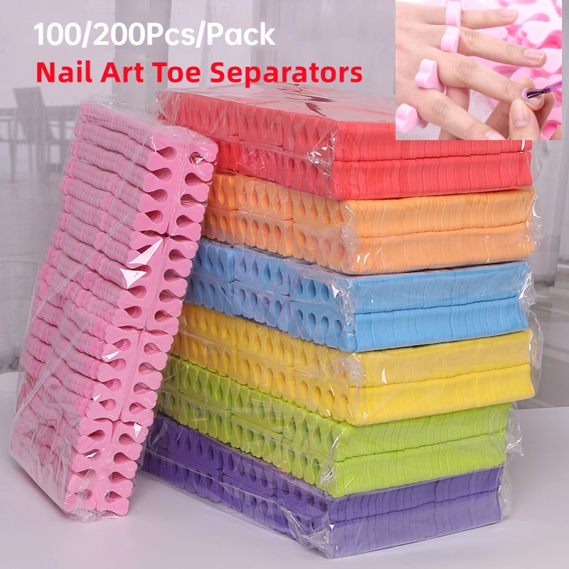 Gel Refill Pack - 100,200 adet/paket Nail Art Ayak Ayırıcılar