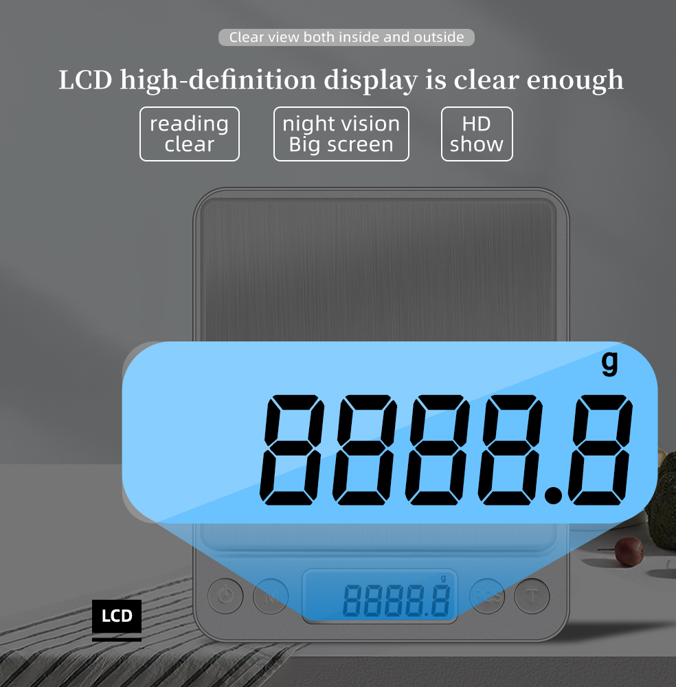 3000g 0.1g elektronik tartı LC - Tape Dispenser Weighted incelemesi ve fiyatı