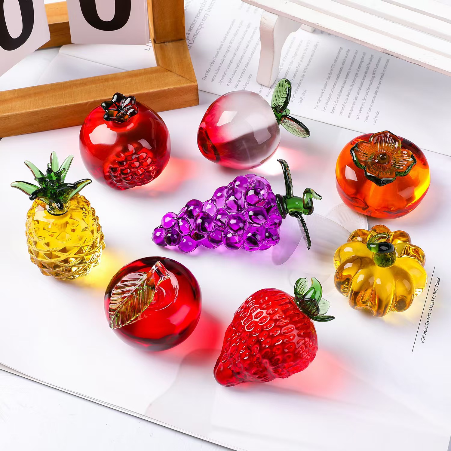 Kristal meyve kağıt ağırlığı,  - Paper Weight Crystal incelemesi ve fiyatı