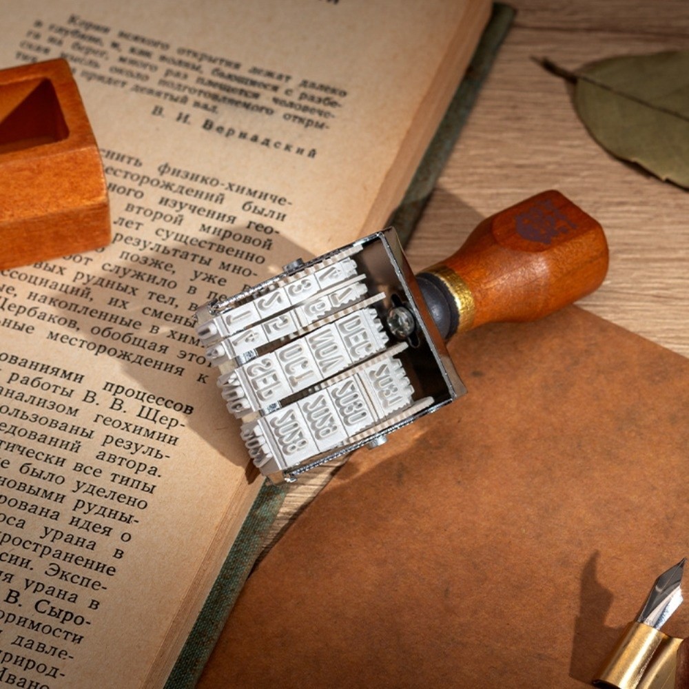 Retro Ahşap Tarih Damgası Ahşa - Rubber Date Stamp incelemesi ve fiyatı