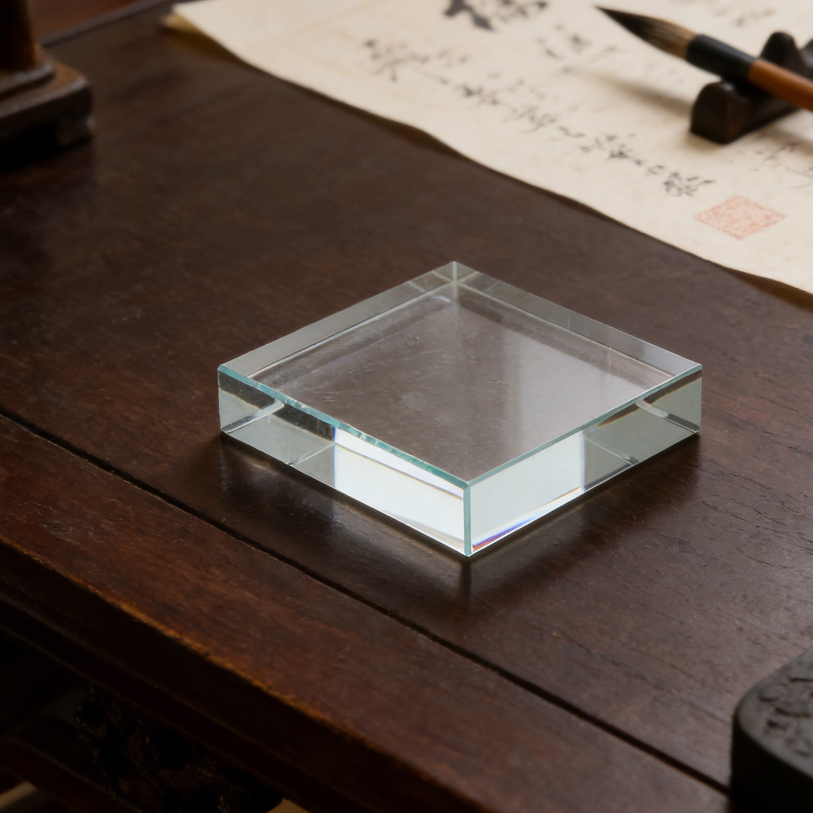 Şeffaf Kare Kağıt Ağırlığı Kri - Paper Weight Crystal incelemesi ve fiyatı