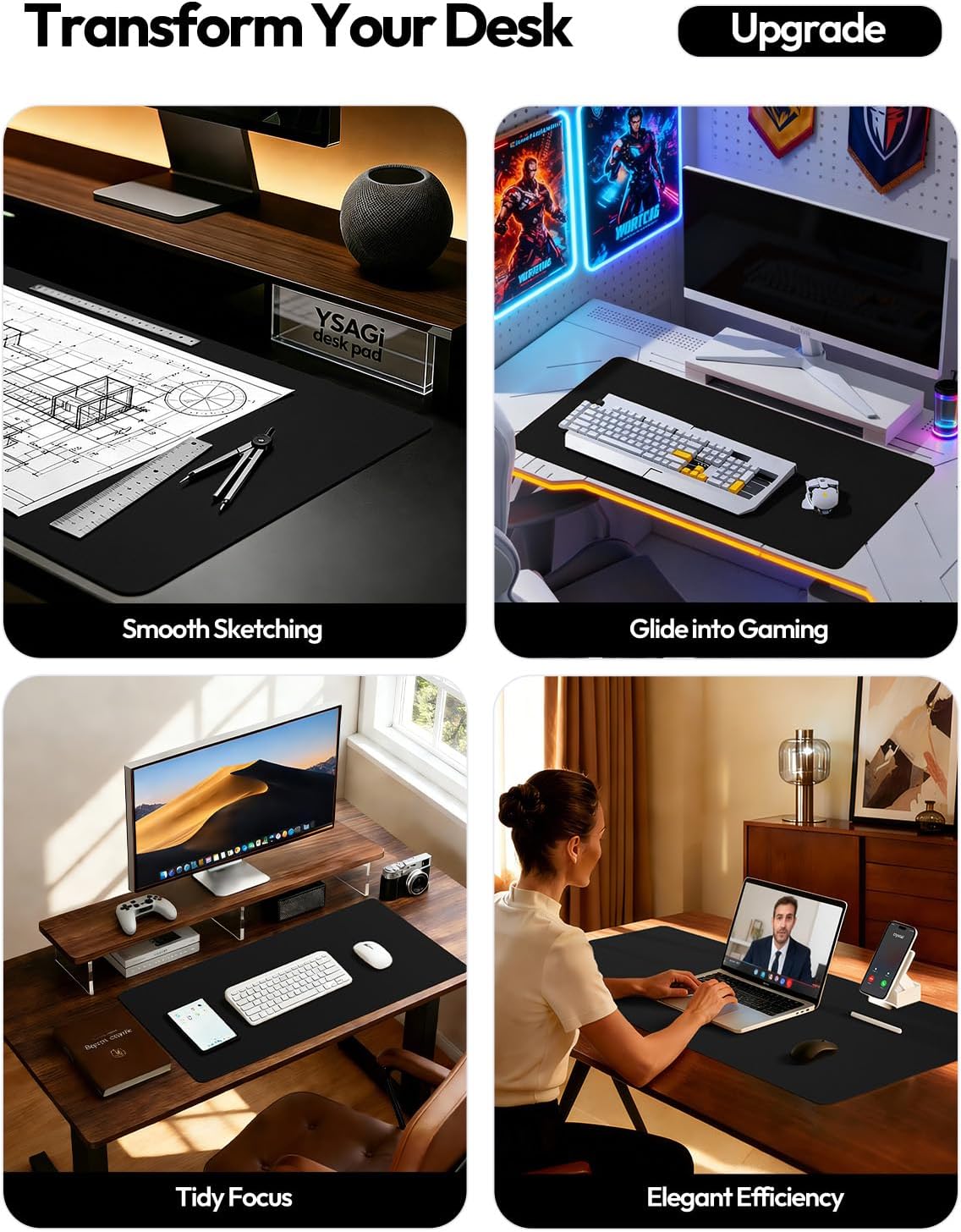 Büyük Deri Masa Pedi Koruyucu  - Leather Desk Pad incelemesi ve fiyatı