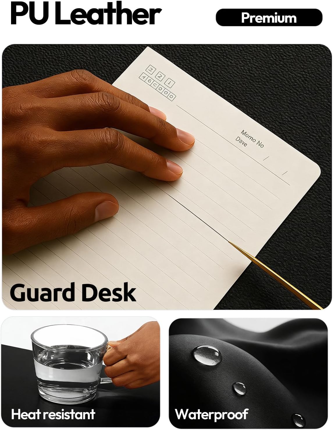 Büyük Deri Masa Pedi Koruyucu  - Leather Desk Pad incelemesi ve fiyatı