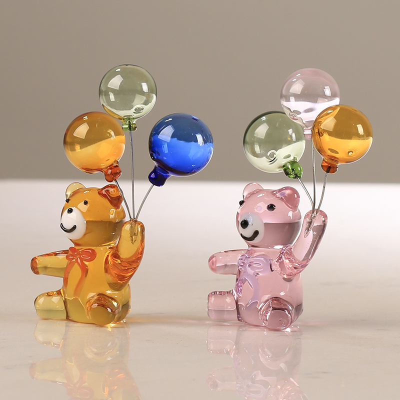 Üç balon cam ayı Carft süs hay - Paper Weight Crystal incelemesi ve fiyatı