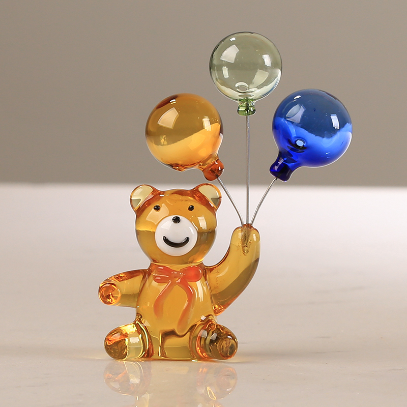 Üç balon cam ayı Carft süs hay - Paper Weight Crystal incelemesi ve fiyatı