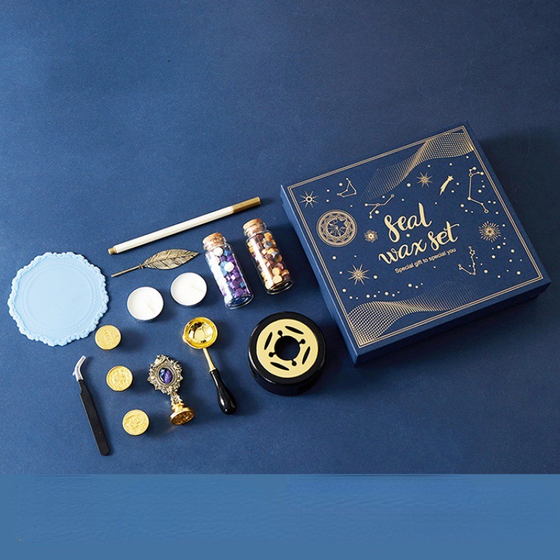 Yıldızlı yangın cila damga set - Wax Seal Stamp Set incelemesi ve fiyatı
