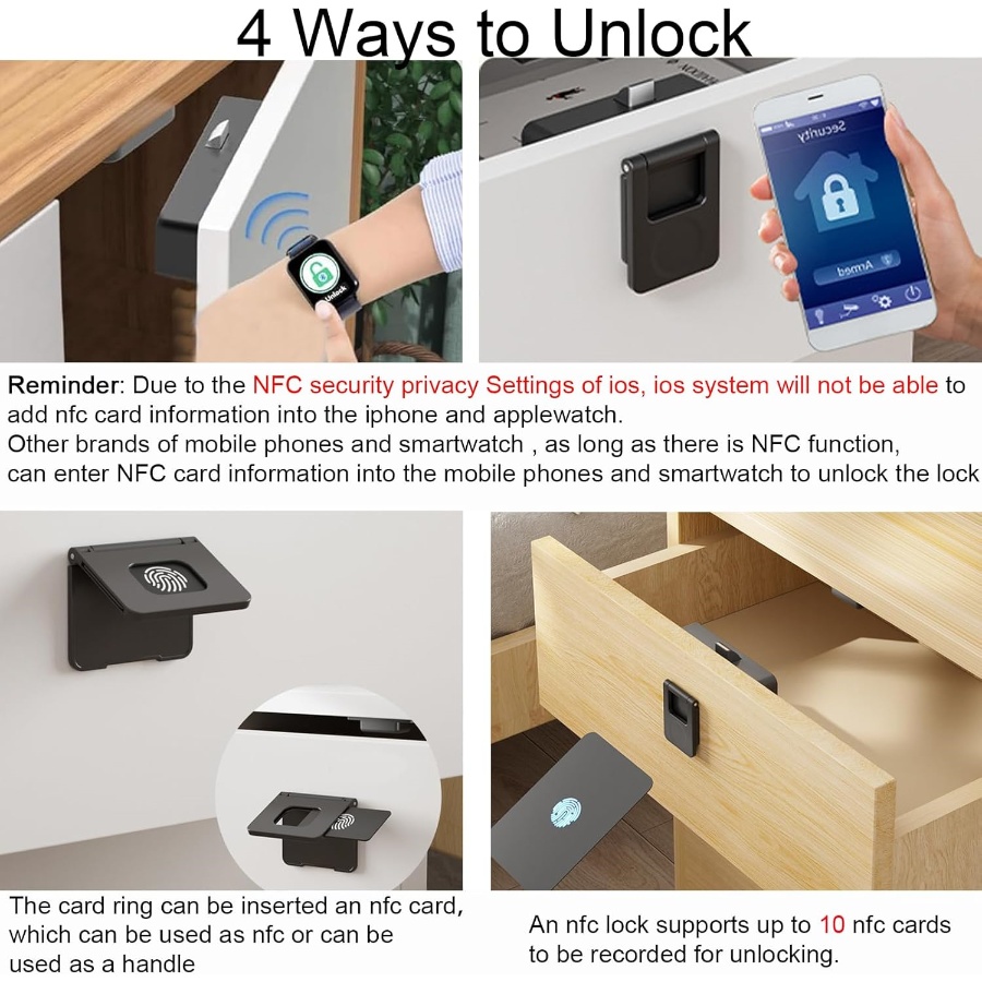 NFC Çekmece Kapı Kilidi Görünm - Card Index Box incelemesi ve fiyatı